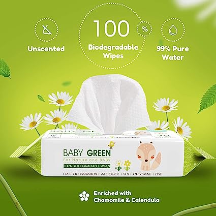 Eco friendly Wipes - Yugi Baby Green Wipes