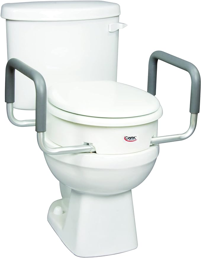 Carex Raised Toilet Seat With Handles