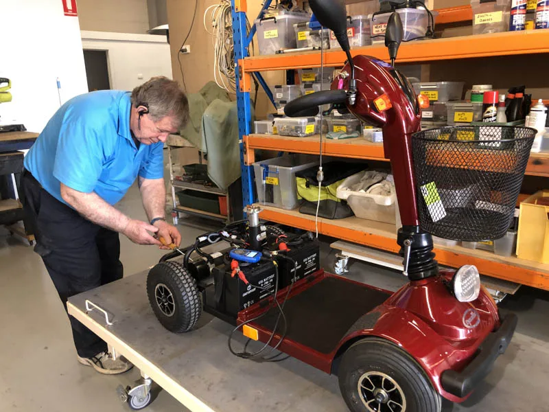 Maintaining a mobility scooter